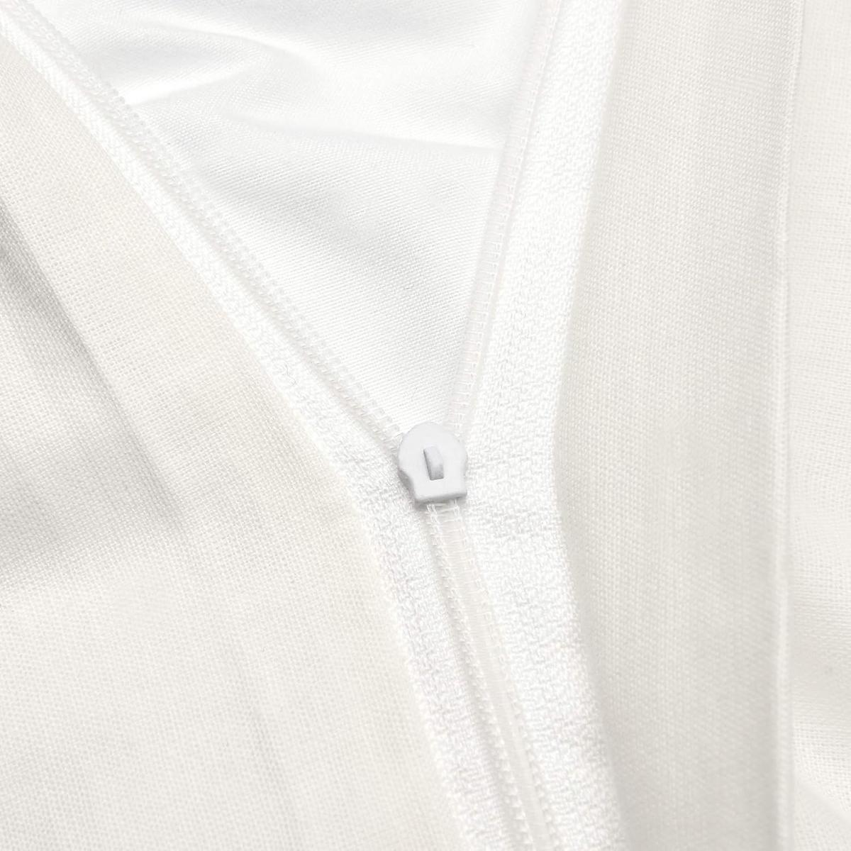 BETTWÄSCHE Julie 155/220 cm + Kissenbezug 80/80 cm Weiß 2er - Weiß, Naturmaterialien/Textil (155/220cm) - Beautissu 