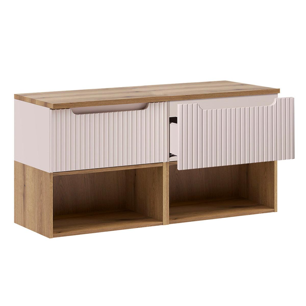WASCHTISCHUNTERSCHRANK 120.4cm Riva Kaschmir - Beige, Holzwerkstoff (120.4/60/40cm) - Petits-meubles