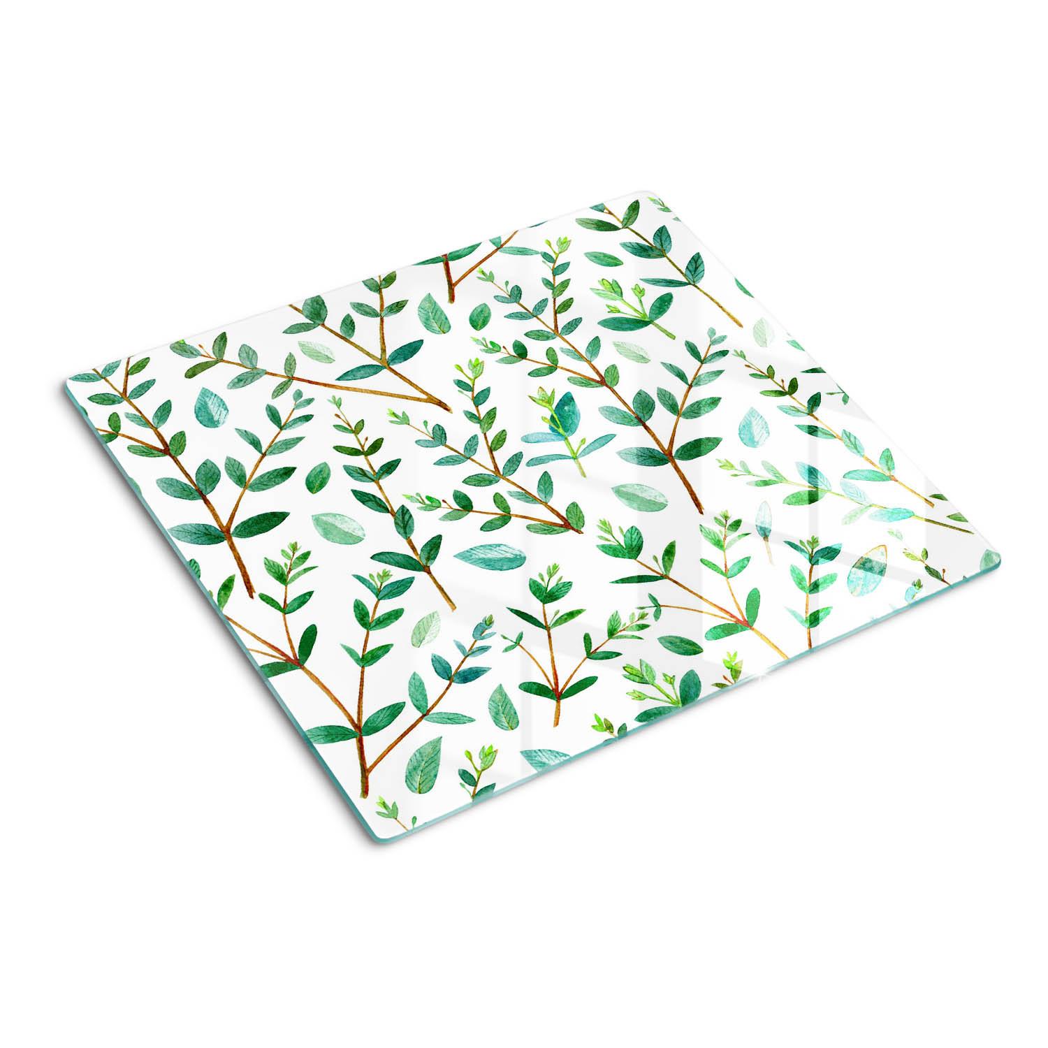 GLASPLATTE 60x52 cm Eukalyptus - Grün, Glas (60/0.4/52cm) - TULUP