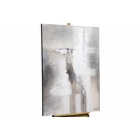 ACRYLBILD HANDGEMALT 90/60 cm - Beige/Grau, Holz/Textil (90/60cm) - KUNSTLOFT