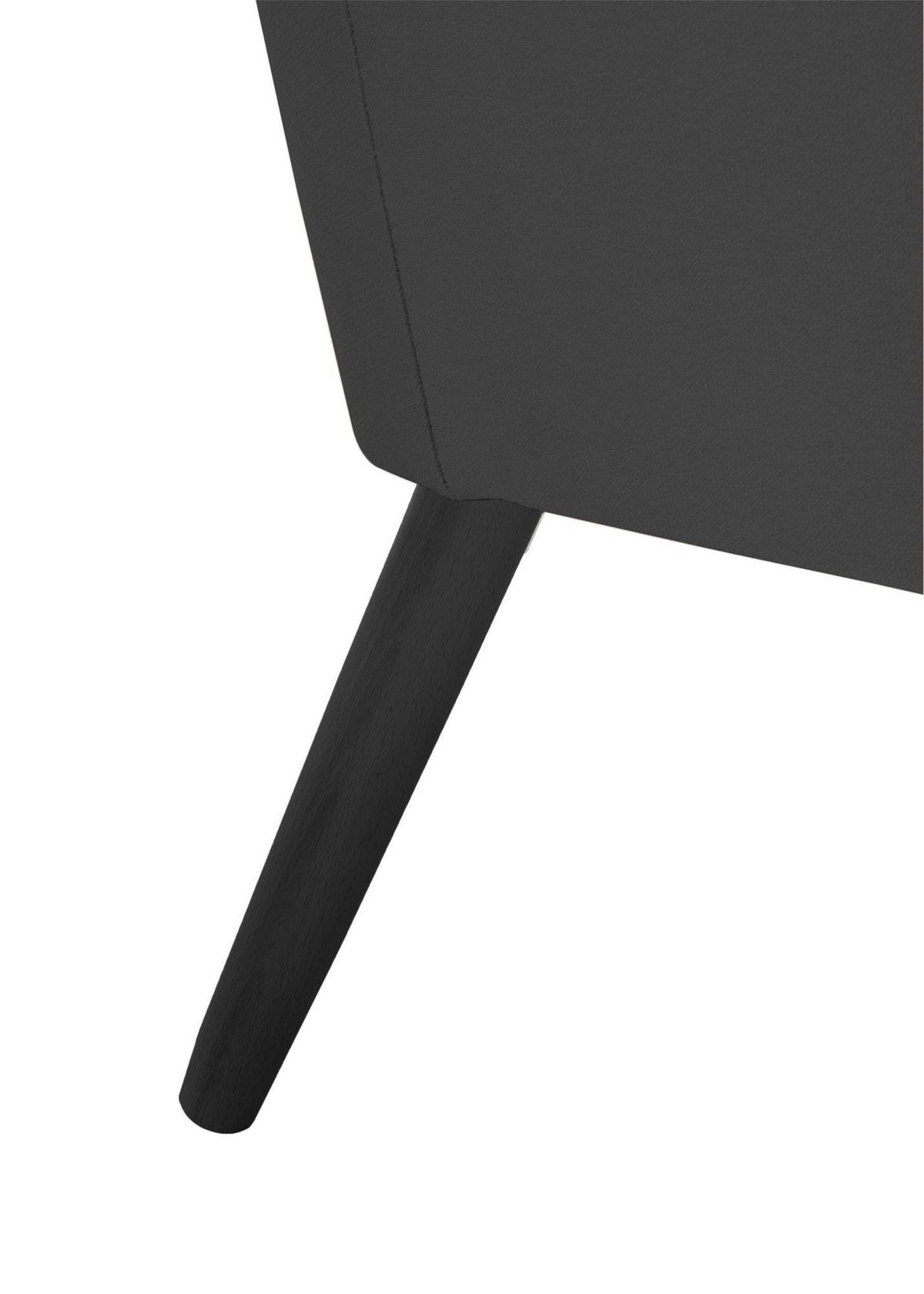 SESSEL Kachka Bezug Samtvelour Buche schwarz / anthrazit - Anthrazit/Schwarz, Kunststoff (71/81/67cm) - 58aufmkessel