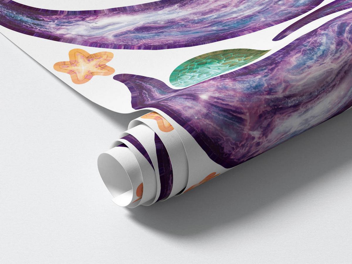 WANDAUFKLEBER 60x92cm - Weltraumträume - Multicolor, Kunststoff (60/92/0.1cm) - Wallfluent