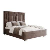 POLSTERBETT BRIGITTE SILVER mit Bettkasten 140x200 cm Element 25 - Braun, Textil (140/200cm) - Lookway