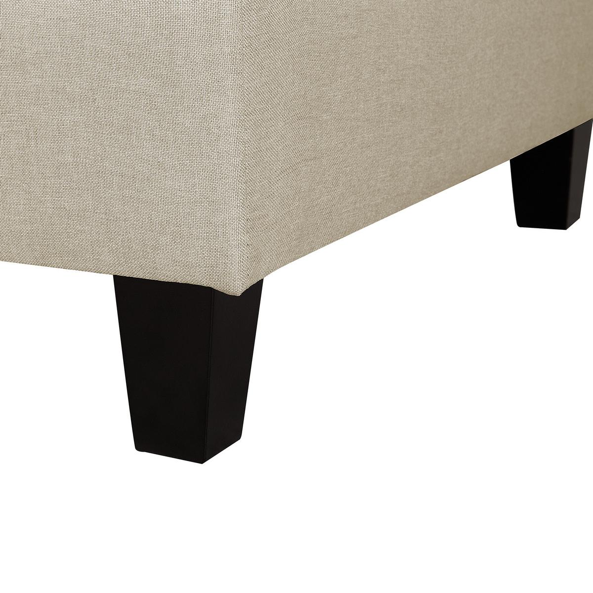OTTOMANE Fevik 76/76/39 cm - Beige, Kunststoff/Textil (76/39/76cm) - Beliani