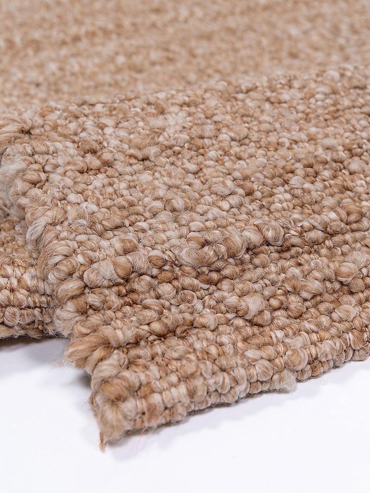 TEPPICH Kurzflor, handgewebt, GLAVEN, in Natur, Bouclé-Struktur, 200 x 290 cm - Beige, Textil (200/290cm) - KADIMA DESIGN