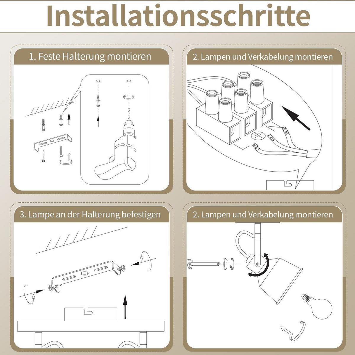 DECKENSTRAHLER Dodd 4-flammig 64/19/14cm - Schwarz, Metall (64/19/14cm) - Nettlife