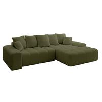 ECKSOFA Ottomane Rechts ENSI-L - 267x164x69 cm Olivgrün - Olivgrün, Holzwerkstoff/Kunststoff (164/267cm) - ALTDECOR