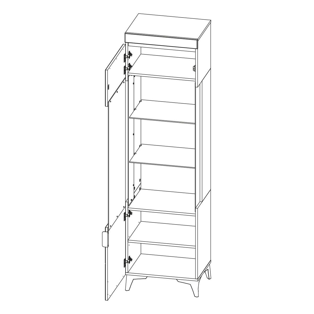TODO - Weiß, Holzwerkstoff (53/195/40cm) - Petits-meubles