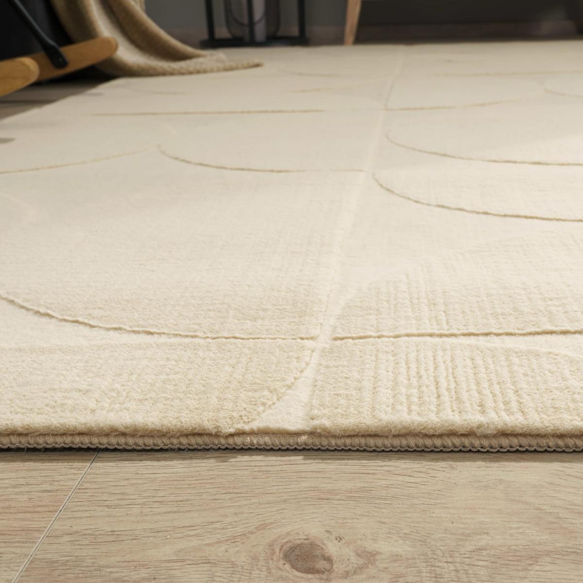 FLACHWEBETEPPICH Boho Beige 120 x 160 cm - Beige, Kunststoff (120/160cm) - TT Home