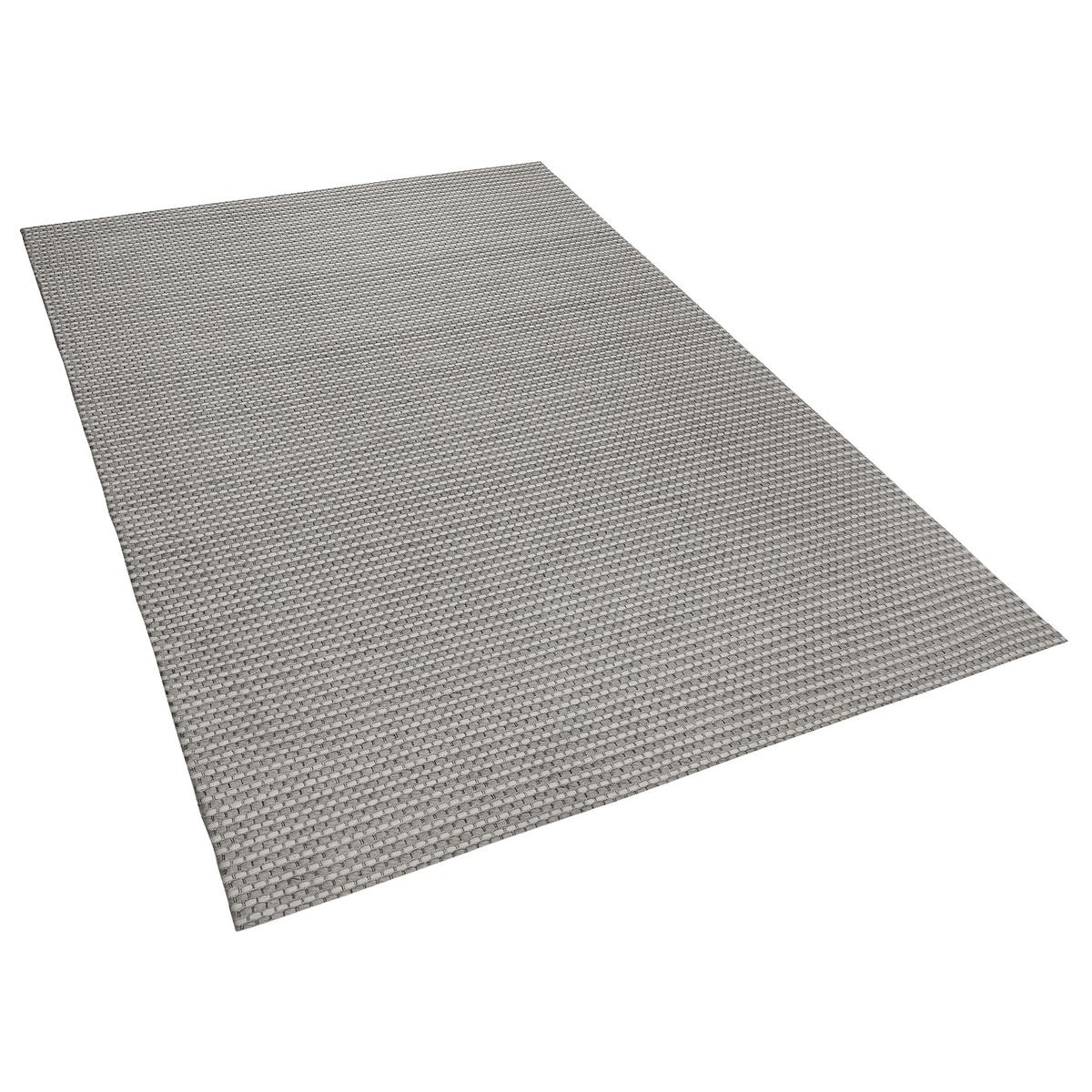 KURZFLOR-TEPPICH Kilis 230/160 cm - Grau, Textil (160/230cm) - Beliani