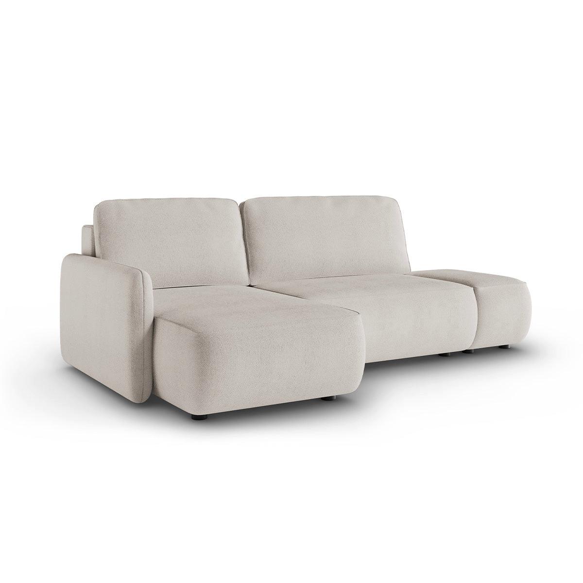 ECKSOFA Alessio 3 Sitzplätze Hellgrau - Grau, Holz (229/148cm) - Petits-meubles