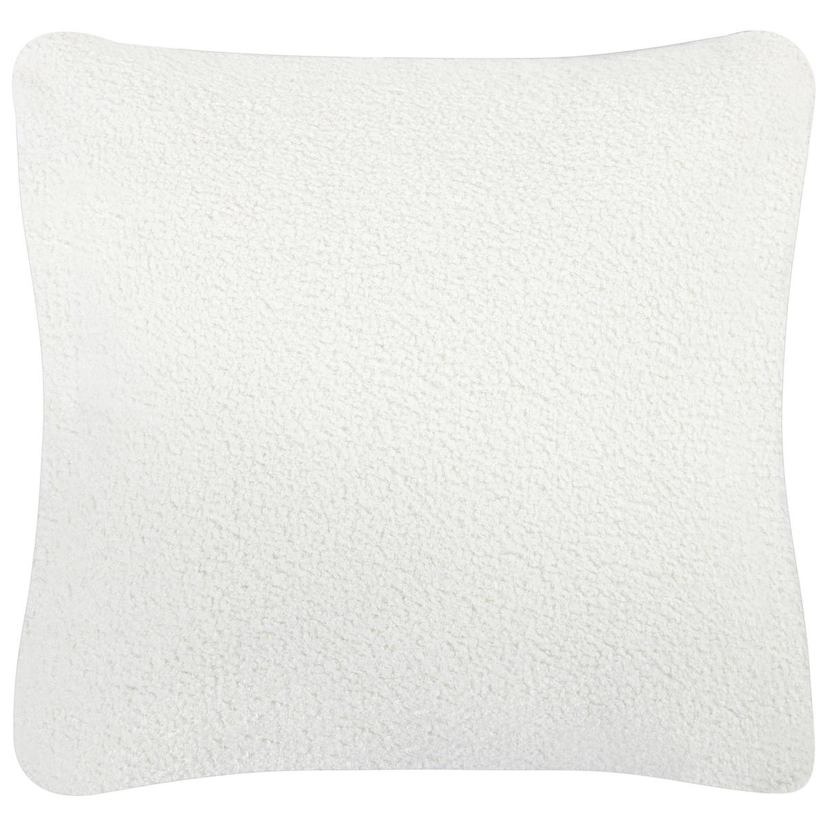 ECKSOFA 4-Sitzer Bouclé Weiß rechtsseitig Lungo - Schwarz/Weiß, Textil (285/160cm) - Beliani