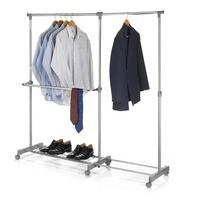 ROLLGARDEROBE LONDON chrom - Chromfarben, Metall (165/160/42cm) - IDIMEX