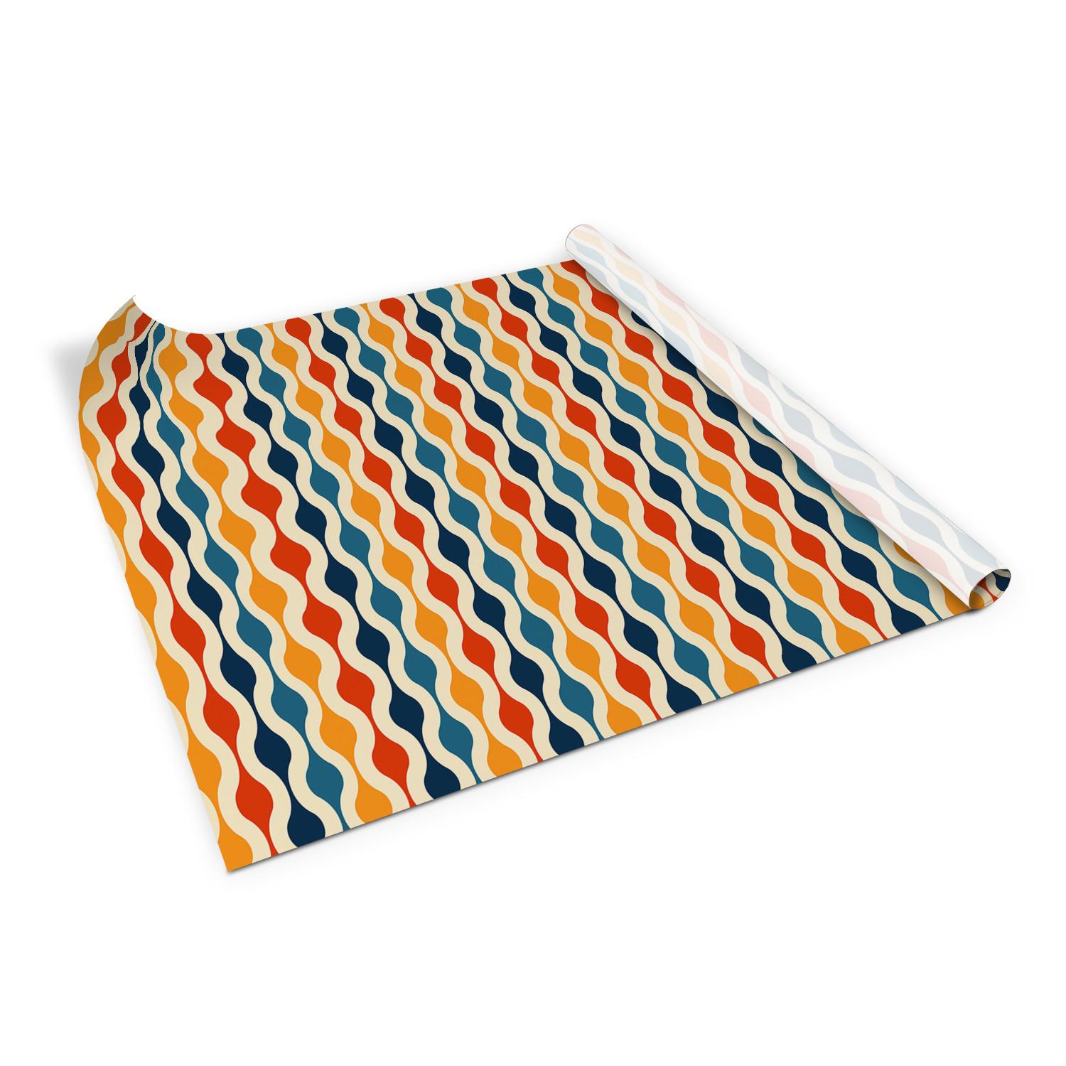 MÖBELAUFKLEBER 100x50 cm Retro-Muster - Multicolor, Kunststoff (100/50/50cm) - TULUP