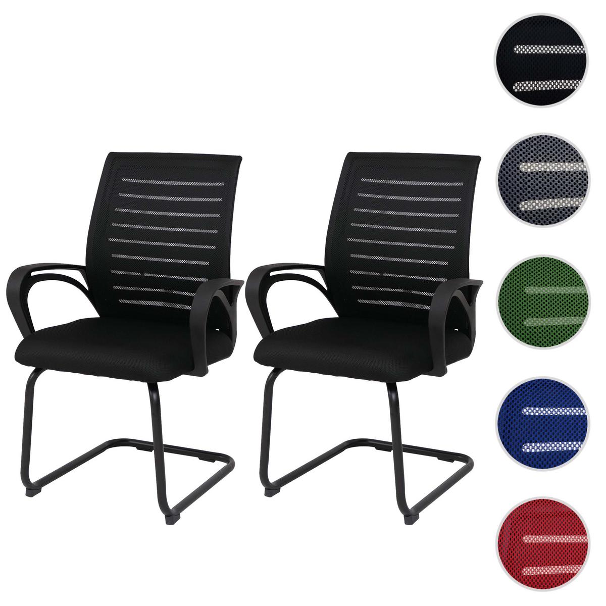 KONFERENZSTUHL Schwarz - Schwarz, Textil (62/92/57cm) - MCW