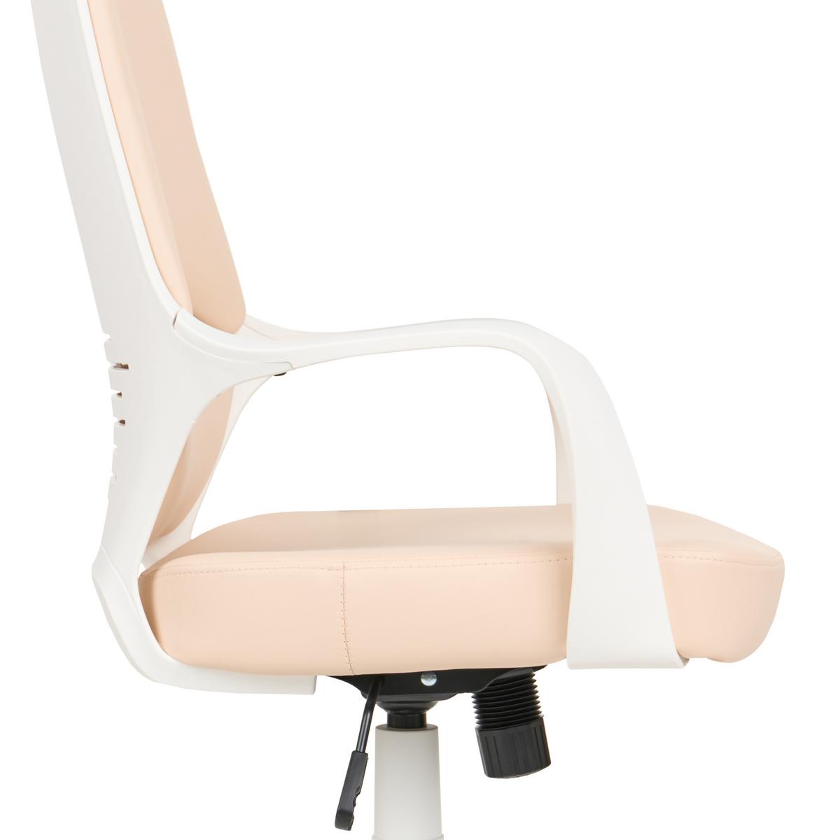 BÜROSTUHL Kunstleder Pfirsichrosa Delight - Pink, Textil (64/116/64cm) - Beliani