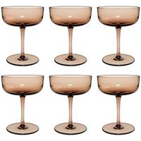 SEKTSCHALEN / DESSERTSCHALEN Like Glass Clay 100 ml 6er Set - Braun, Glas (0.1L) - like.Villeroy & Boch
