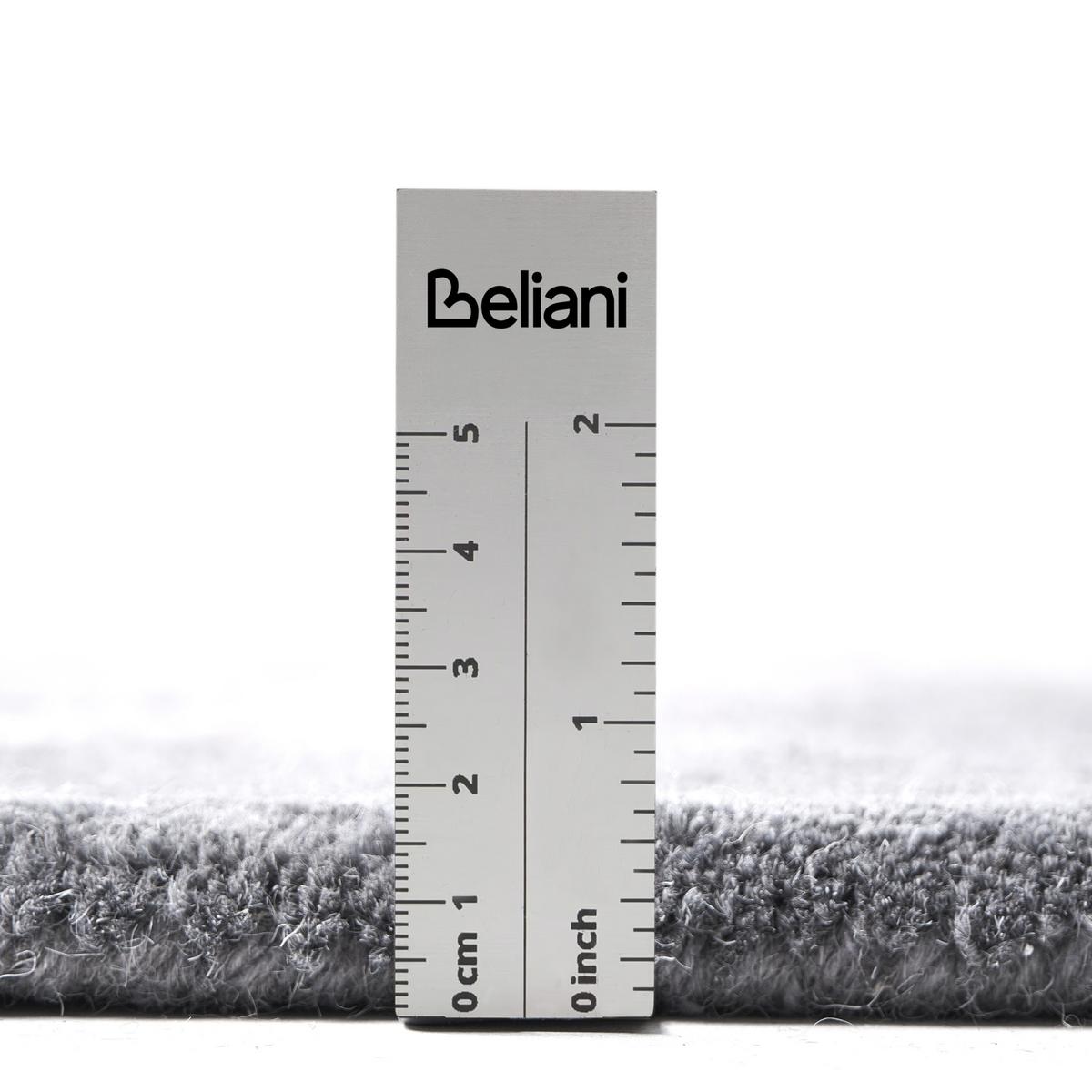 TEPPICH Grau 160/160 cm Wolle Mysuru - Grau, Textil (160/160cm) - Beliani