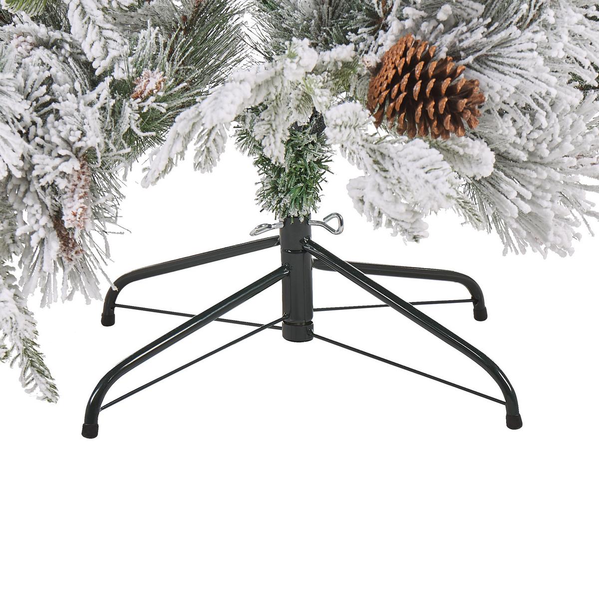 WEIHNACHTSBAUM 120 cm Weiß Masala - Weiß, Kunststoff (120cm) - Beliani