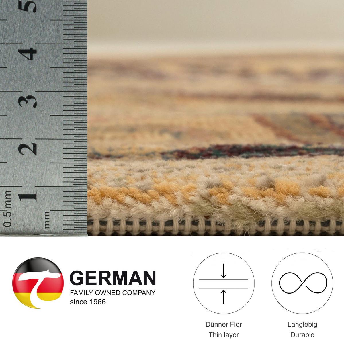 WEBTEPPICH Gabiro 856 60x90 cm - Beige, Textil (60/90cm) - THEKO