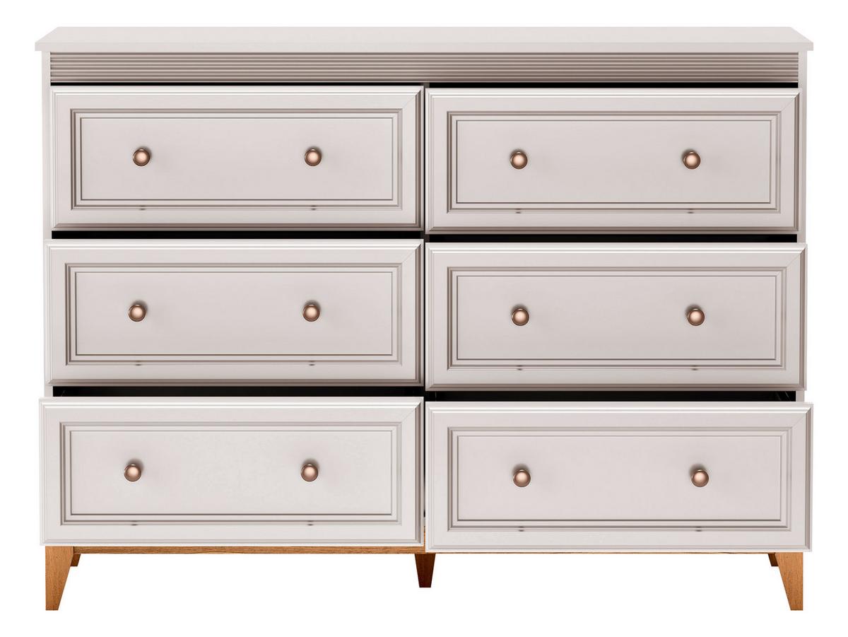 SCHUBLADENKOMMODE Windsor W-03 - Kaschmir/Eichefarben, Holz/Holzwerkstoff (136/100/41cm) - MIRJAN24