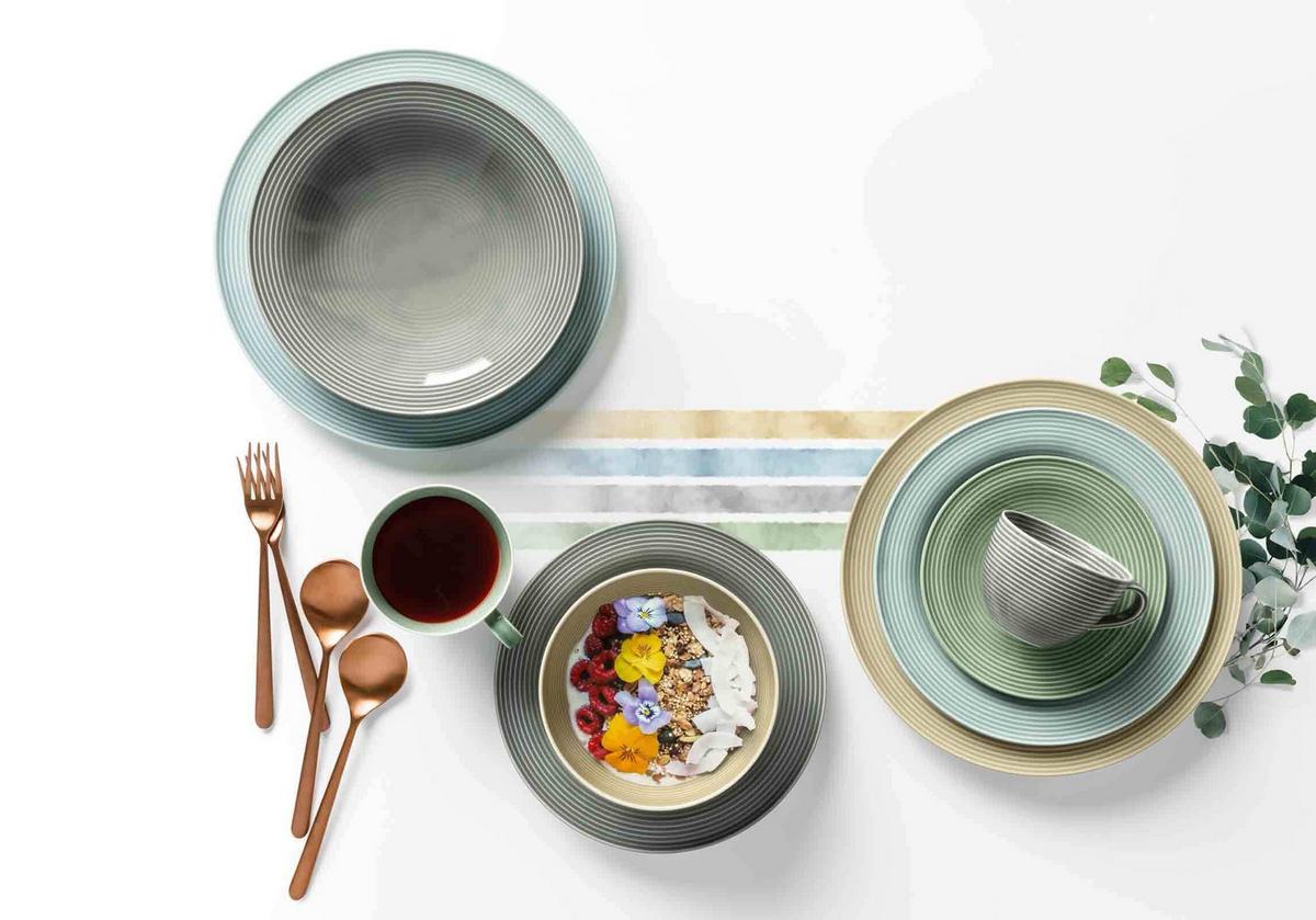 KOMBISERVICE Beat Color Glaze Arktisblau 30-tlg. - Blau, Keramik (2/2/2cm) - Seltmann Weiden