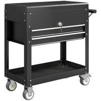 WERKSTATTWAGEN Stahl Schwarz - Schwarz, Metall (38/80/130cm) - HOMCOM