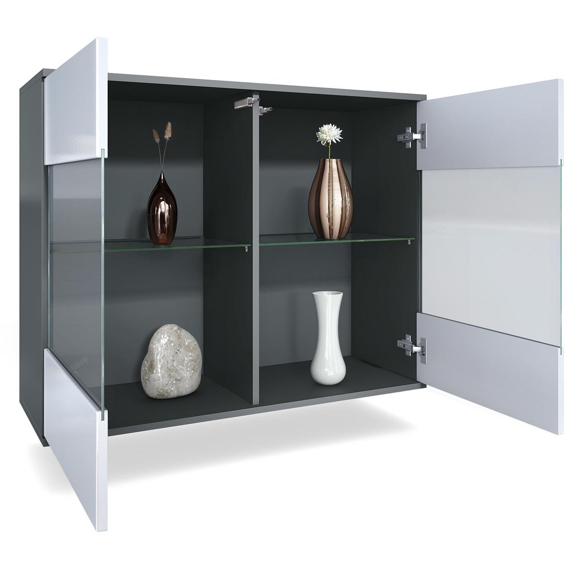 KOMMODE Bari Eiche sägerau - Eiche San Remo, Holzwerkstoff (92.5/73.5/35cm) - Vladon