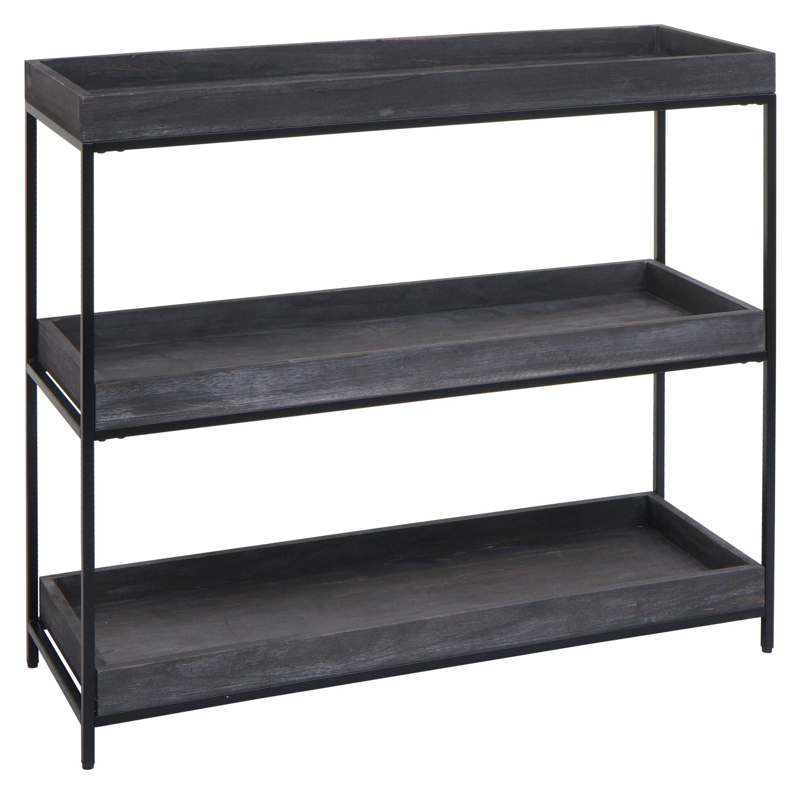 REGAL Grau - Grau, Holz (100/90/35cm) - MCW