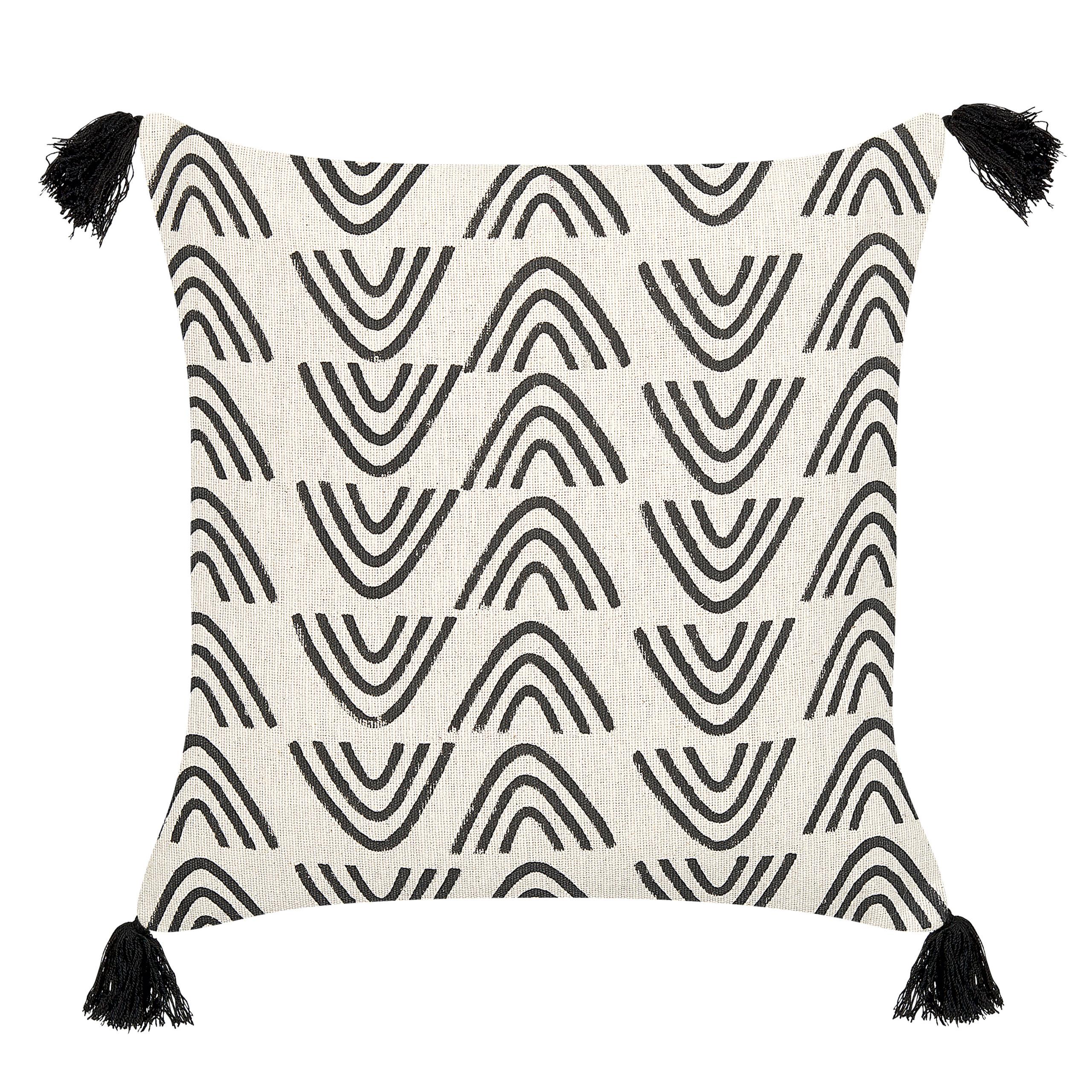 DEKOKISSEN Cremeweiß 45/45 cm Mays - Ecru, Naturmaterialien/Textil (45/45cm) - Beliani