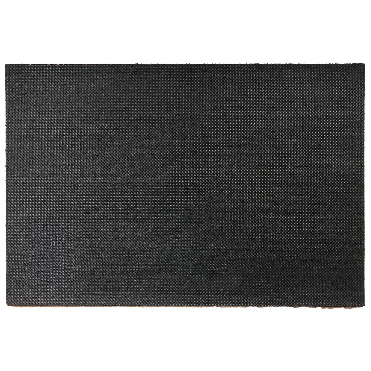 FUSSMATTE Beige/Schwarz 40/60 cm Kokosfasern Villasis - Beige, Textil (40/60cm) - Beliani
