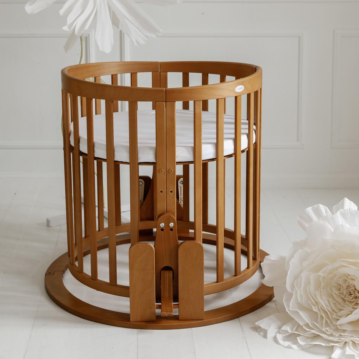 BABY Wiege-Schaukel - Braun, Holz - waldin