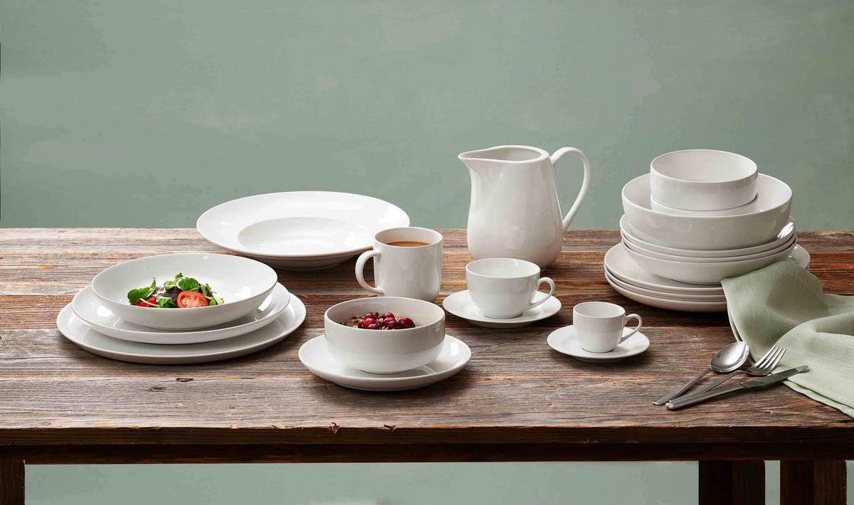 KAFFEEUNTERTASSEN Volos weiß ø 15,5 cm 6er Set - Weiß, Keramik (15.5cm) - Ritzenhoff Breker