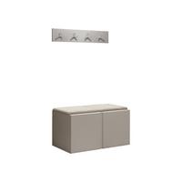 GARDEROBEN-SET Orion VI - Kaschmir/Creme, Holzwerkstoff/Kunststoff (84/42/46cm) - MIRJAN24