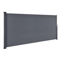 SEITENMARKISE Dubai dunkelgrau 500x190 cm - Grau, Kunststoff (500/190/500cm) - Juskys