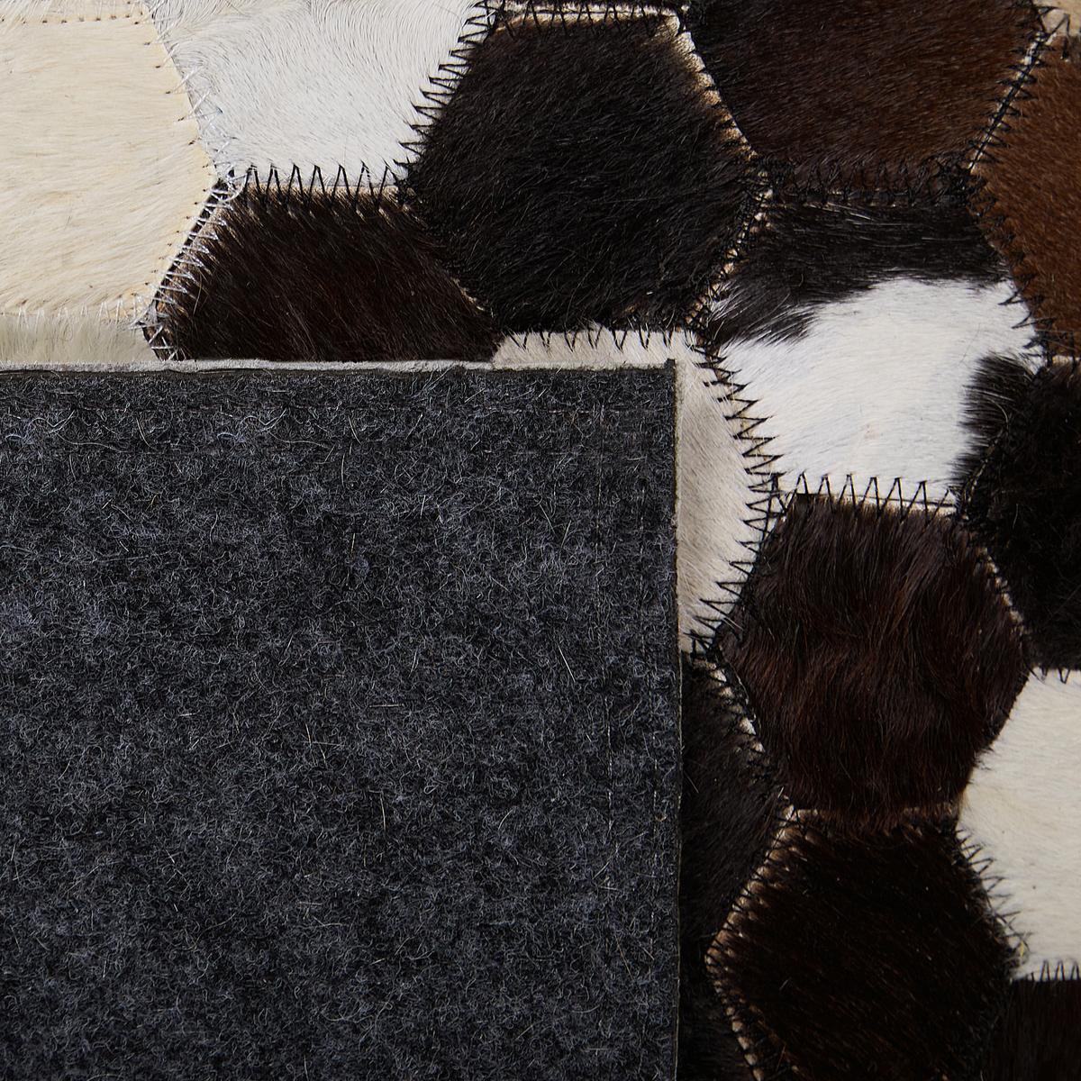 KURZFLOR-TEPPICH Eyim 230/160 cm - Braun, Fell (160/230cm) - Beliani