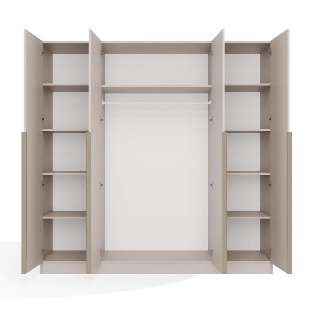 KLEIDERSCHRANK Kaszmir 200/200/56 - Kaschmir, Holzwerkstoff (200/200/56cm) - RAUMHIRSCH FURNITURE