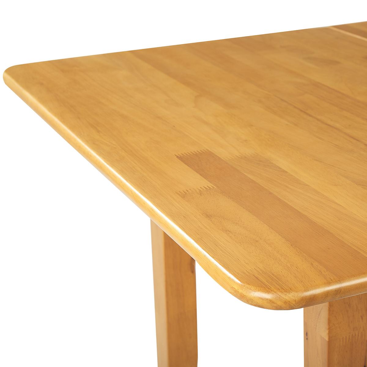 ESSTISCH 90-120/90/76 cm Hellbraun Rechteckig Masela - Hellbraun, Holz (90/120/76cm) - Beliani