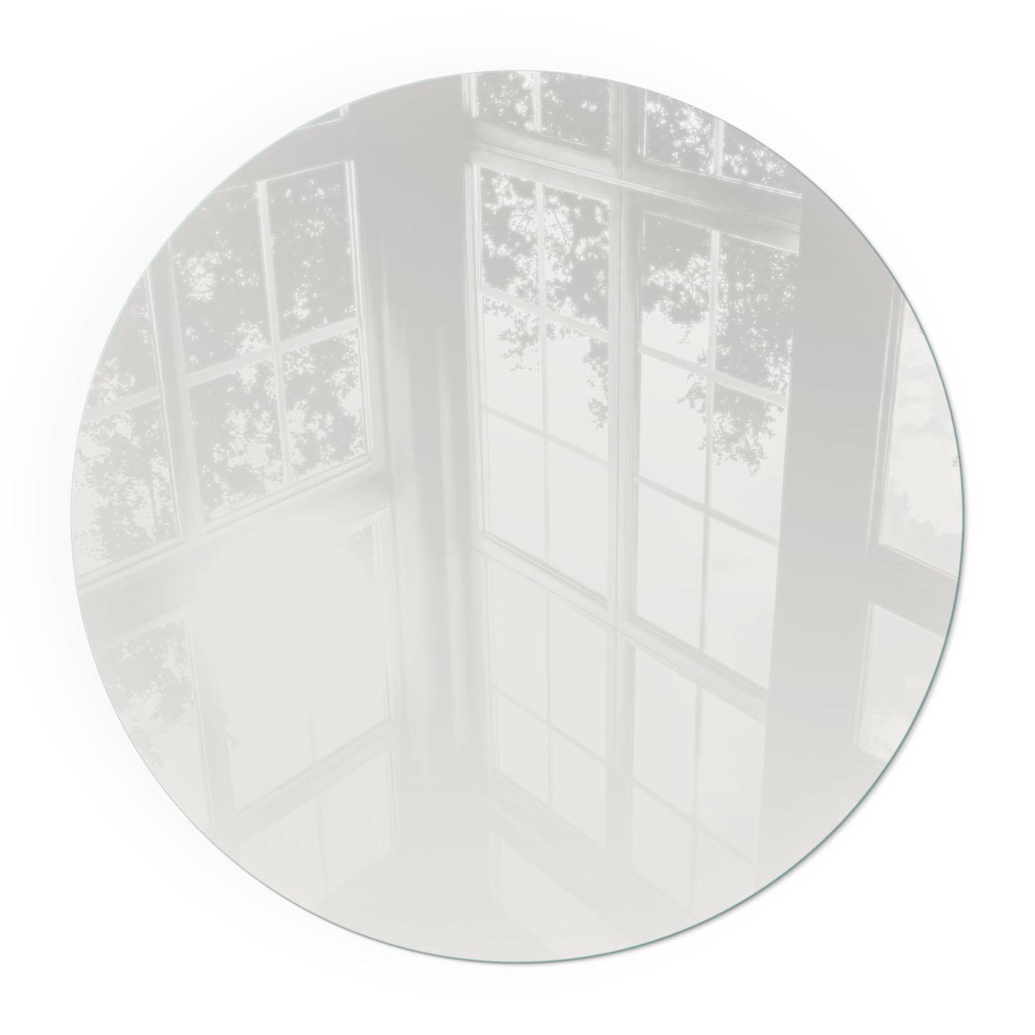 GLASPLATTE für Kamin Ø 100 cm - Grau, Glas (100/100/0.4cm) - TULUP