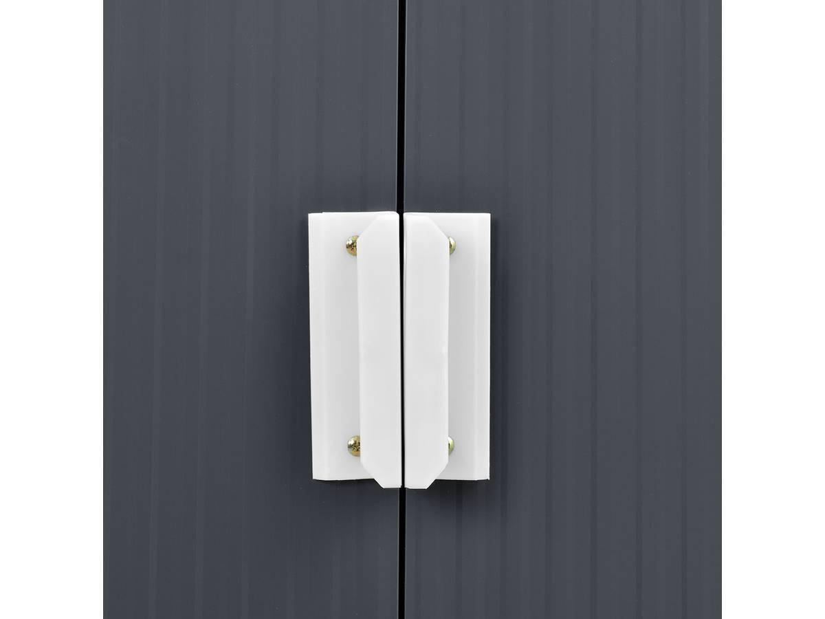 METALL-GARTENHAUS vegas Grau - Grau, Metall (213/195/127cm) - Habitat Garten