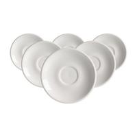 ESPRESSOUNTERTASSEN Bari weiß ø 12,5 cm 6er Set - Weiß, Keramik (12.5cm) - Ritzenhoff Breker