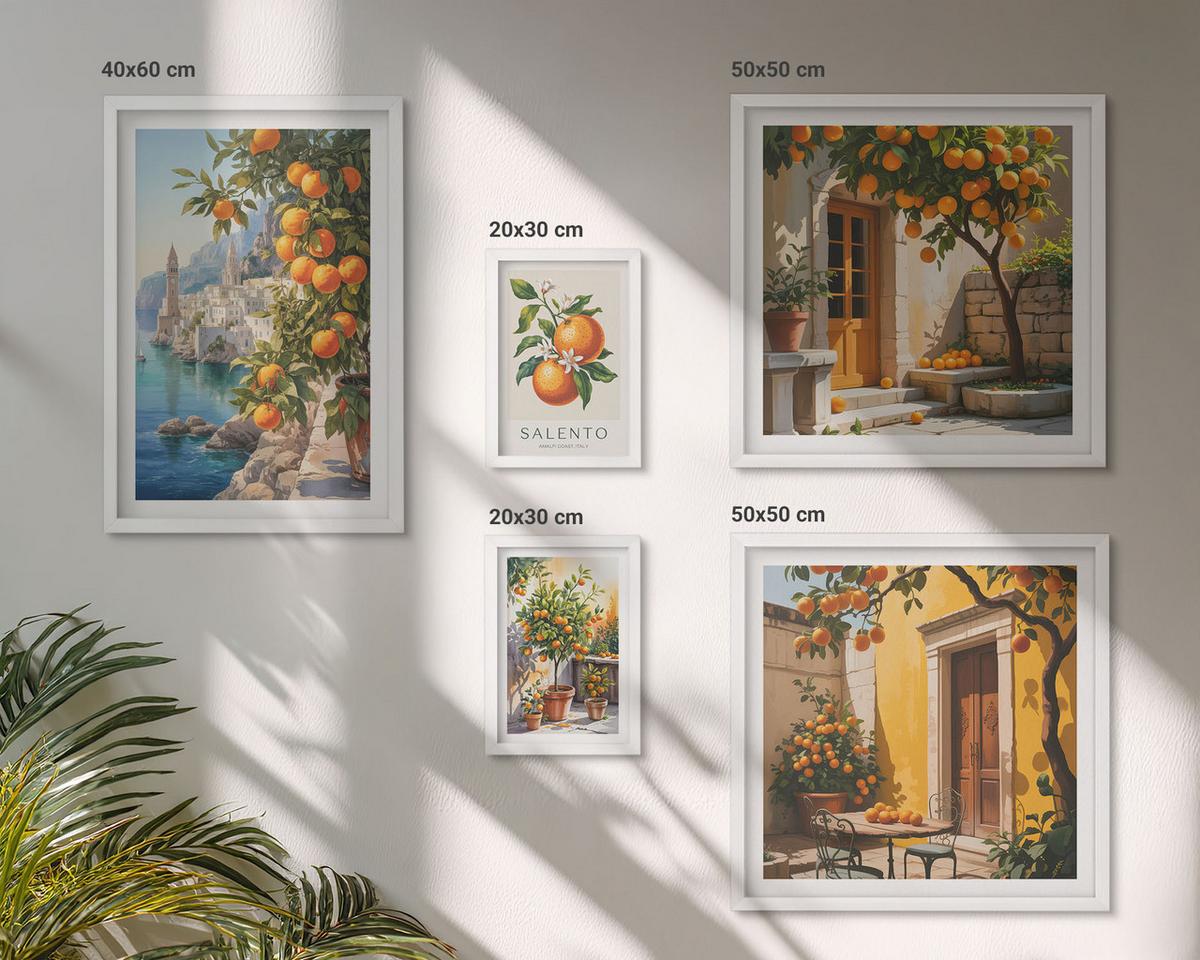 BILDER SET 5er Set - 50x50 cm & 20x30 cm & 40x60 cm Weißer Rahmen - Stadtansichten von Gebäuden - Weiß, Kunststoff (40/60cm) - TULUP