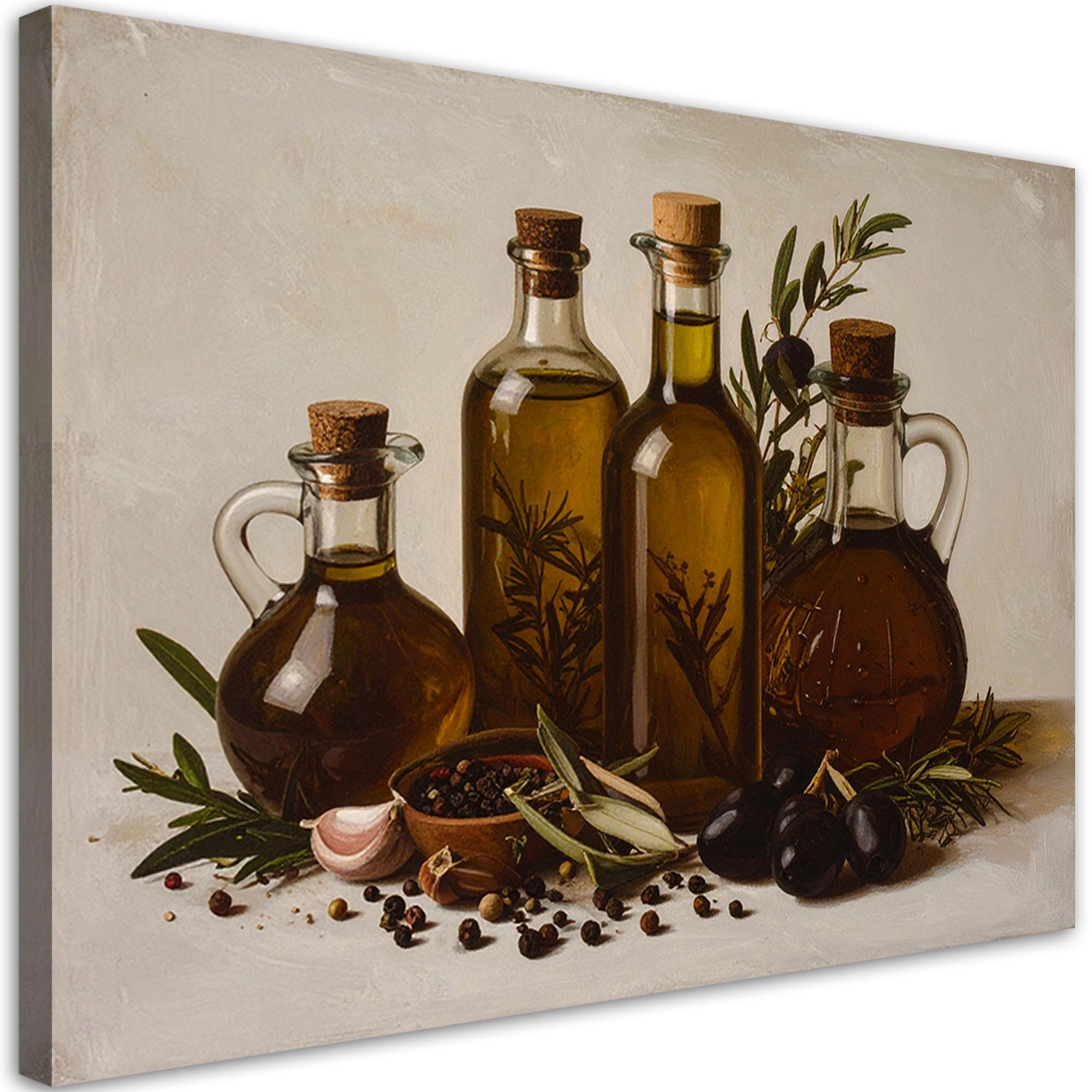 LEINWANDBILD Essen & Trinken 45x30cm - Braun, Textil (45/30cm) - Feeby