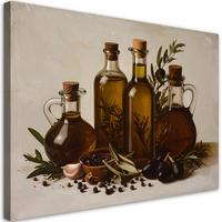 LEINWANDBILD Essen & Trinken 45x30cm - Braun, Textil (45/30cm) - Feeby