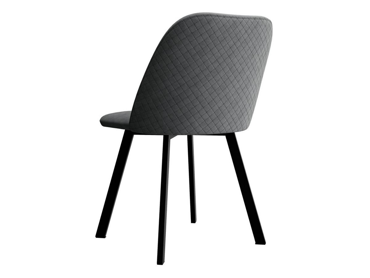 ESSZIMMERSTUHL K109 - Dunkelgrau/Schwarz, Holzwerkstoff/Textil (47/80/58cm) - MIRJAN24