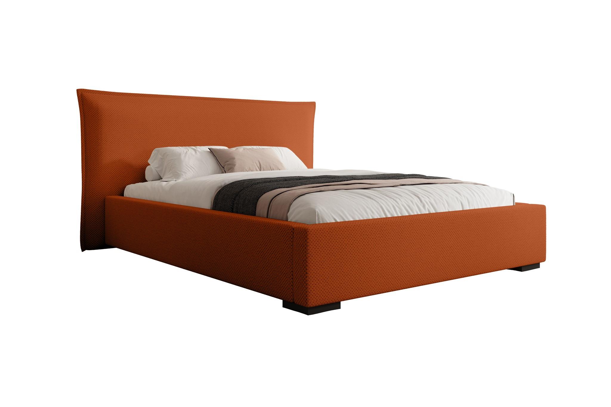 POLSTERBETT Amada In Pop - Kupferfarben, Holzwerkstoff/Textil (140/200cm) - Fun Möbel