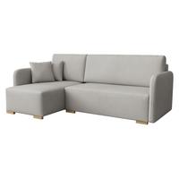 ECKSOFA Como L - Naturfarben/Grau, Holz/Textil (220/140cm) - MIRJAN24