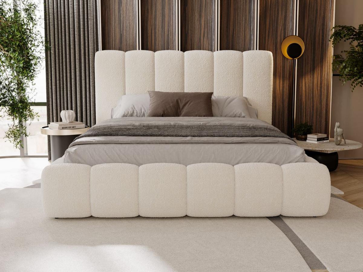 POLSTERBETT Imperial 120x200 Bouclé-Stoff Creme - Creme, Textil (120/200cm) - Graingold
