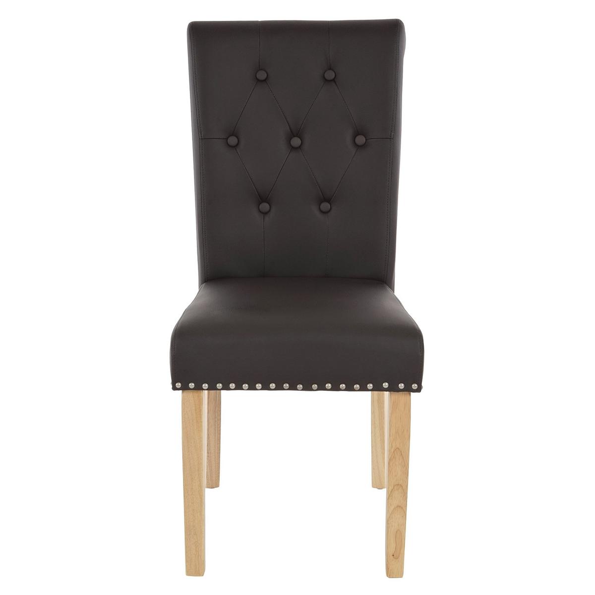 ESSZIMMERSTUHL FIELD IL Braun 2er-Set - Braun/Mokka, Textil (47/98/62cm) - MCW