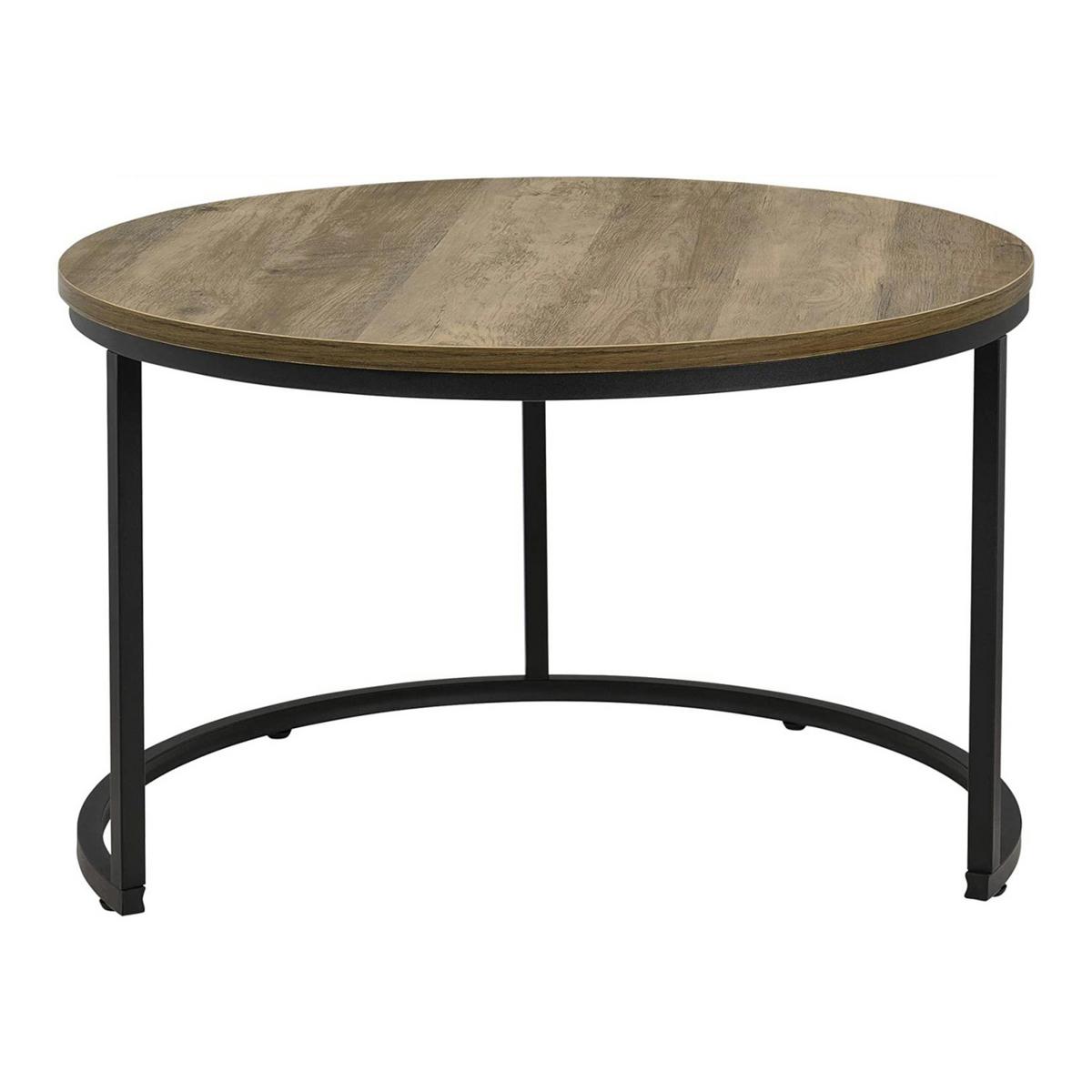 COUCHTISCH Christchurch im 2er Set - Braun, Holzwerkstoff (74/74/47cm) - [en.casa]